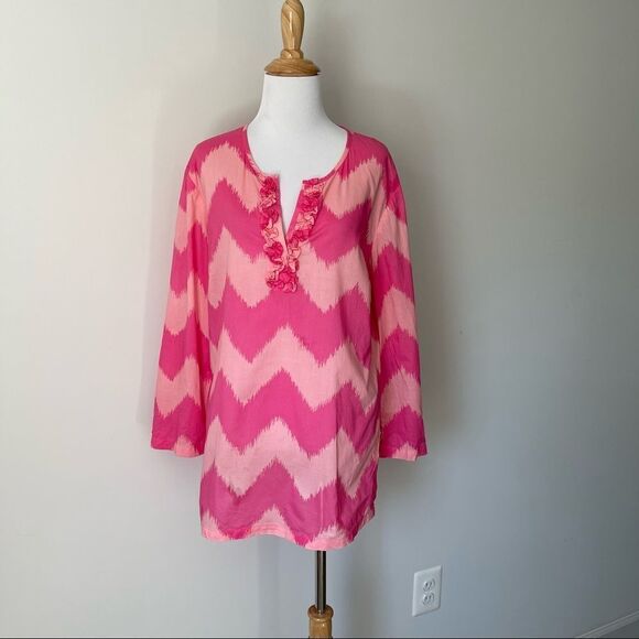 J. McLaughlin pink blouse - Picture 1 of 6